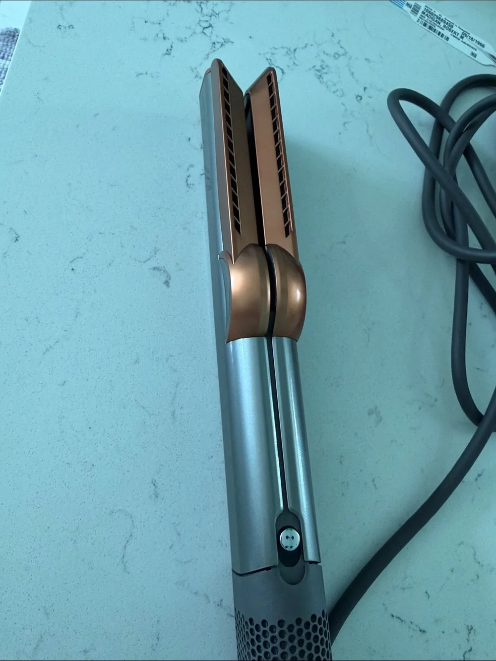 Dyson Airstrait Hair Dryer/Straightener in One Silver and Copper